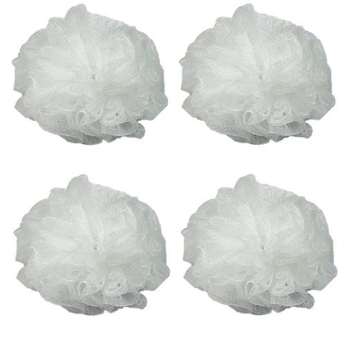 Luxury Luffa Loofah Bath Sponge On A Rope, Color May Vary (Pack of 4)
