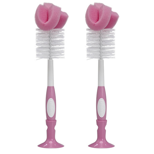 Dr Brown's Natural Flow Bottle Brush, Pink (Pack of 2)