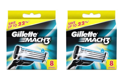 Oven Bij naam pijnlijk Gillette Mach3 Refill Razor Blade Cartridges, 20 Count (8ct+12ct) - Razors  Direct