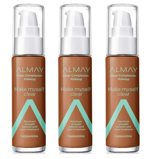 Almay Clear Complexion Make Myself Clear Makeup #900 Cappuccino (Pack of 3)