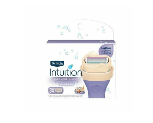 Schick Intuition Pure Nourishment Refill Blade Cartridges for Women, 3 ct