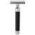 Edwin Jagger Imitation Ebony, Chrome Plated Safety Razor (DE86-BL)