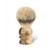 Edwin Jagger Imitation Horn, Medium, Silver Tip Shaving Brushes + Stand