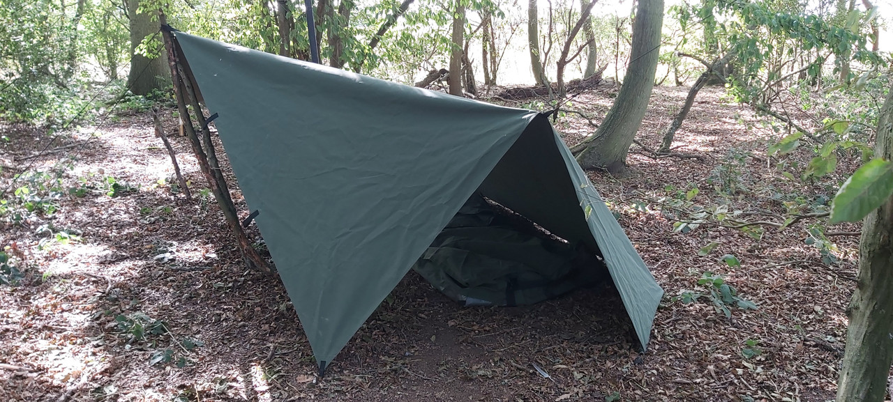 Heavy Duty Canvas Tarp for Bushcraft and Outdoor Pursuits