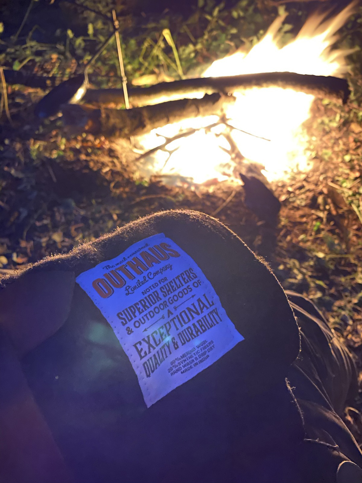 Merino Wool Camping Blanket Charcoal