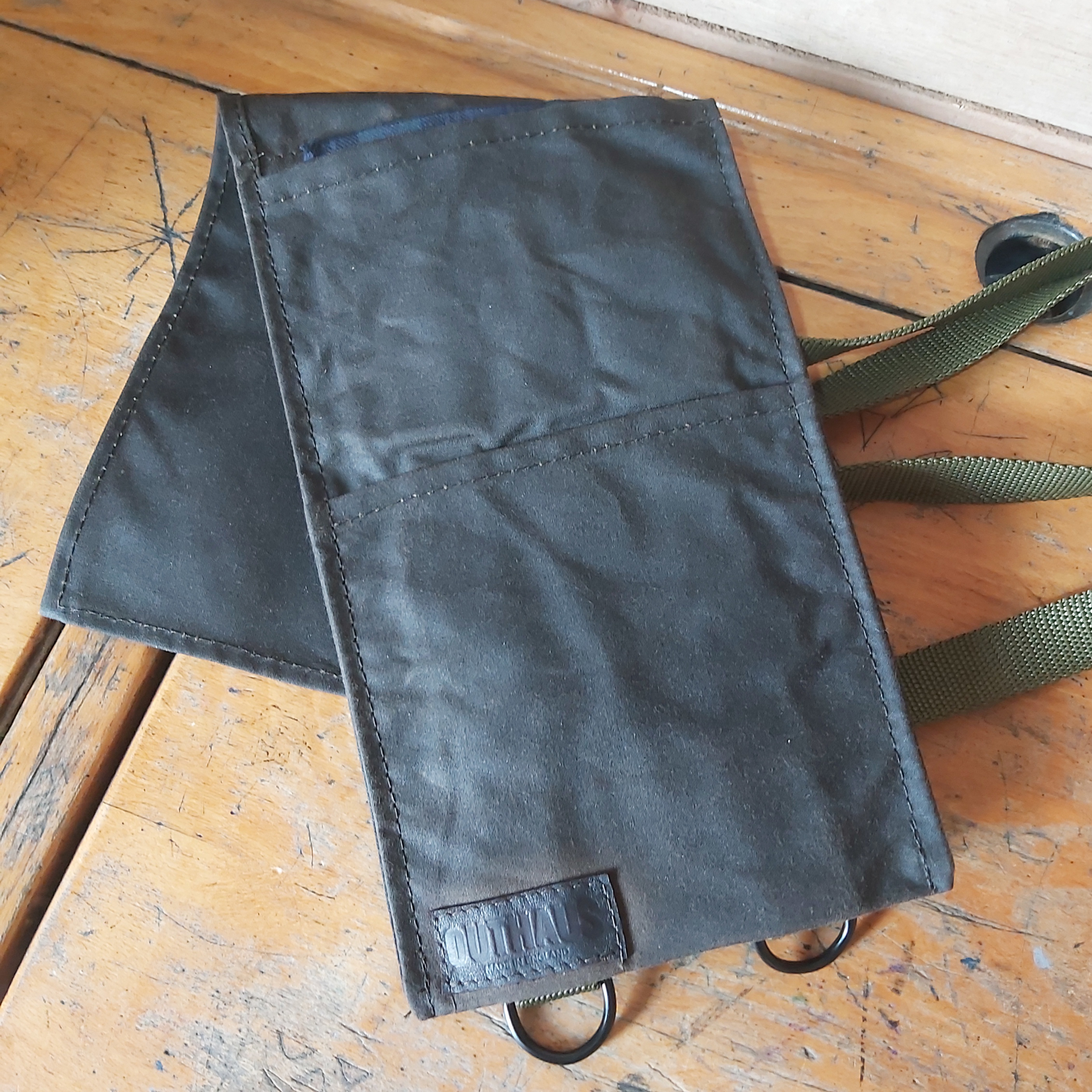 Waxed Canvas Ground Cloth/Log Carrier 