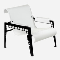Mr. Bubbles Armchair, White Acrylic