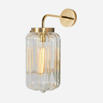 Glass Wall Lamp Clear Deco