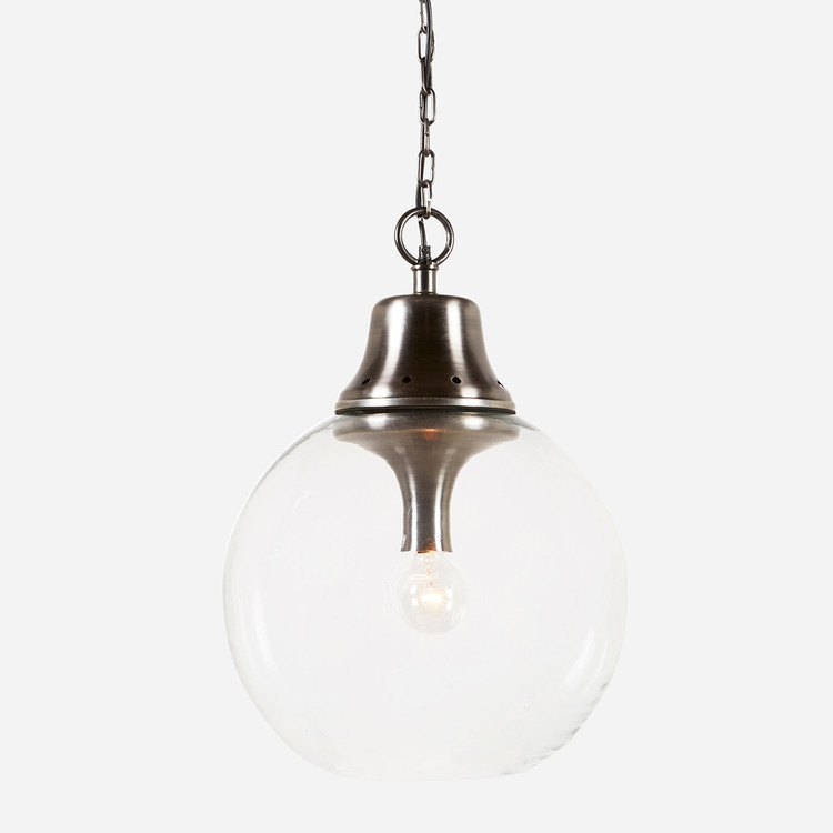 Goddard Pendant 17" Aged Steel