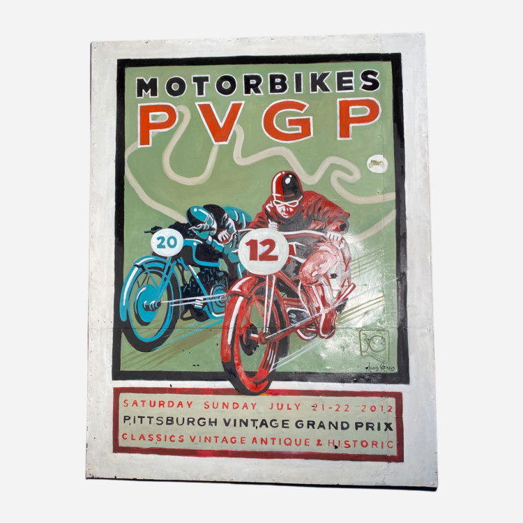 Art on Reclaimed Metal, Motorbikes PVGP