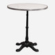 Parisian Bistro Table, White Marble