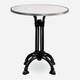 Nouveau Bistro Table, White Marble