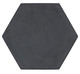 Hexagonal Rubber Side Table, Sm