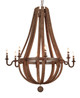 Wine Barrel Chandelier 8 Arms