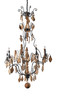 Oak Wood Crystal Chandelier Large