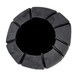 Simius Round Black