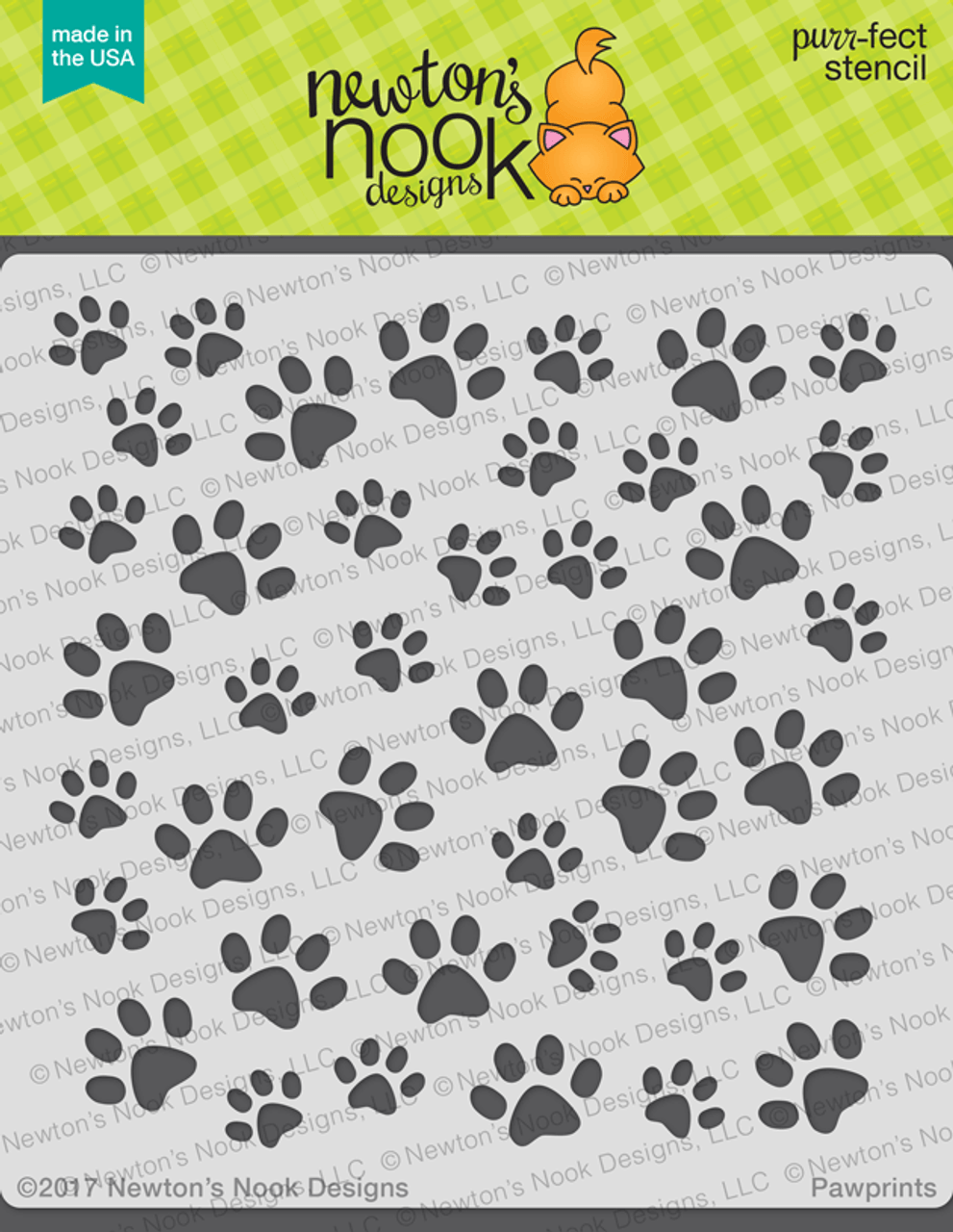 pawprints stencil newton s nook designs