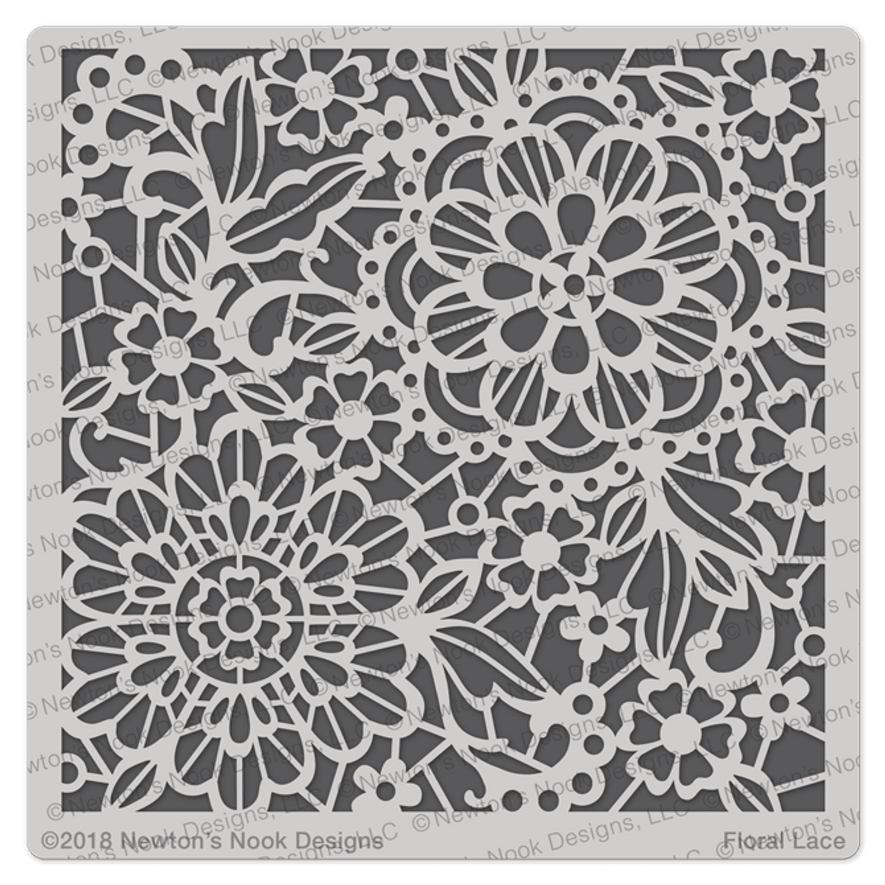 Floral Lace Stencil - Newton's Nook Designs floral-lace-stencil-newton-s-nook-designs