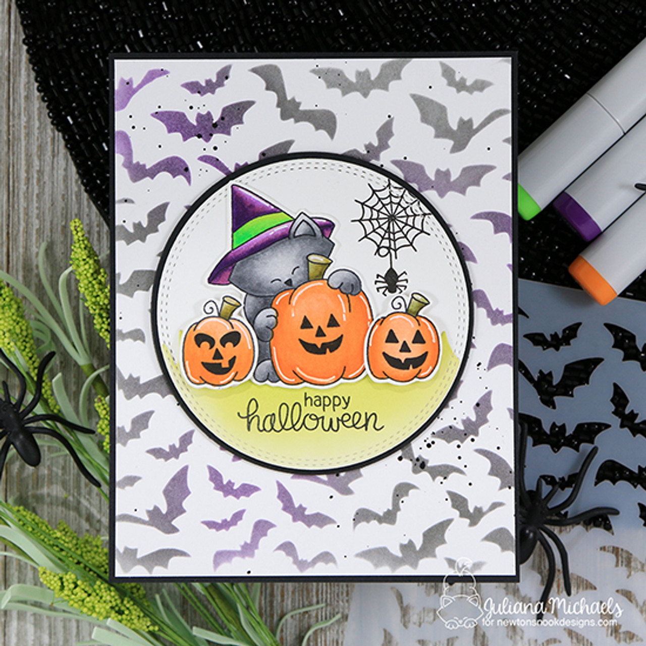 Flying Bats Stencil by StudioR12 - DIY Spooky Halloween Decorations –  StudioR12 Stencils