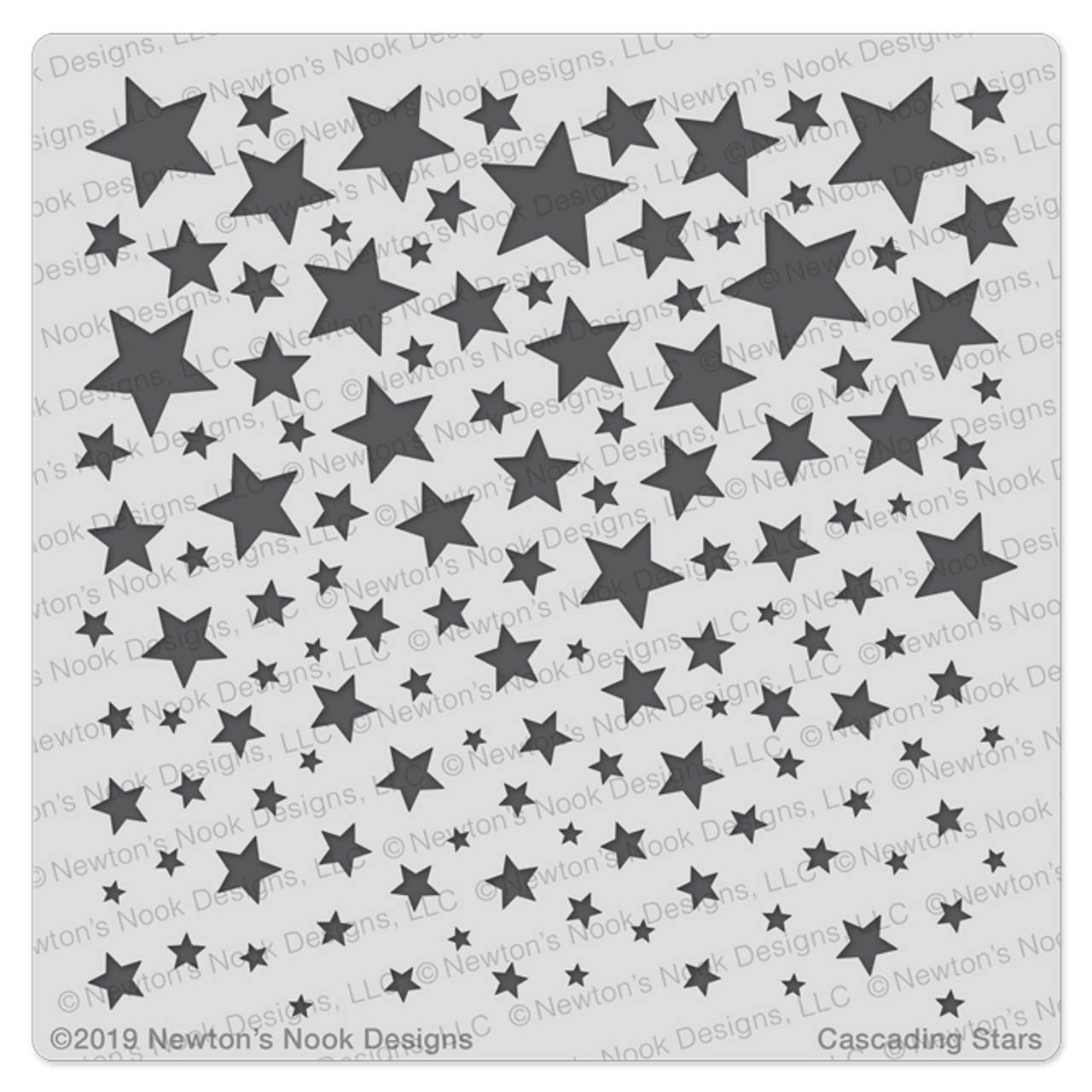 Cascading Stars Stencil - Newton's Nook Designs