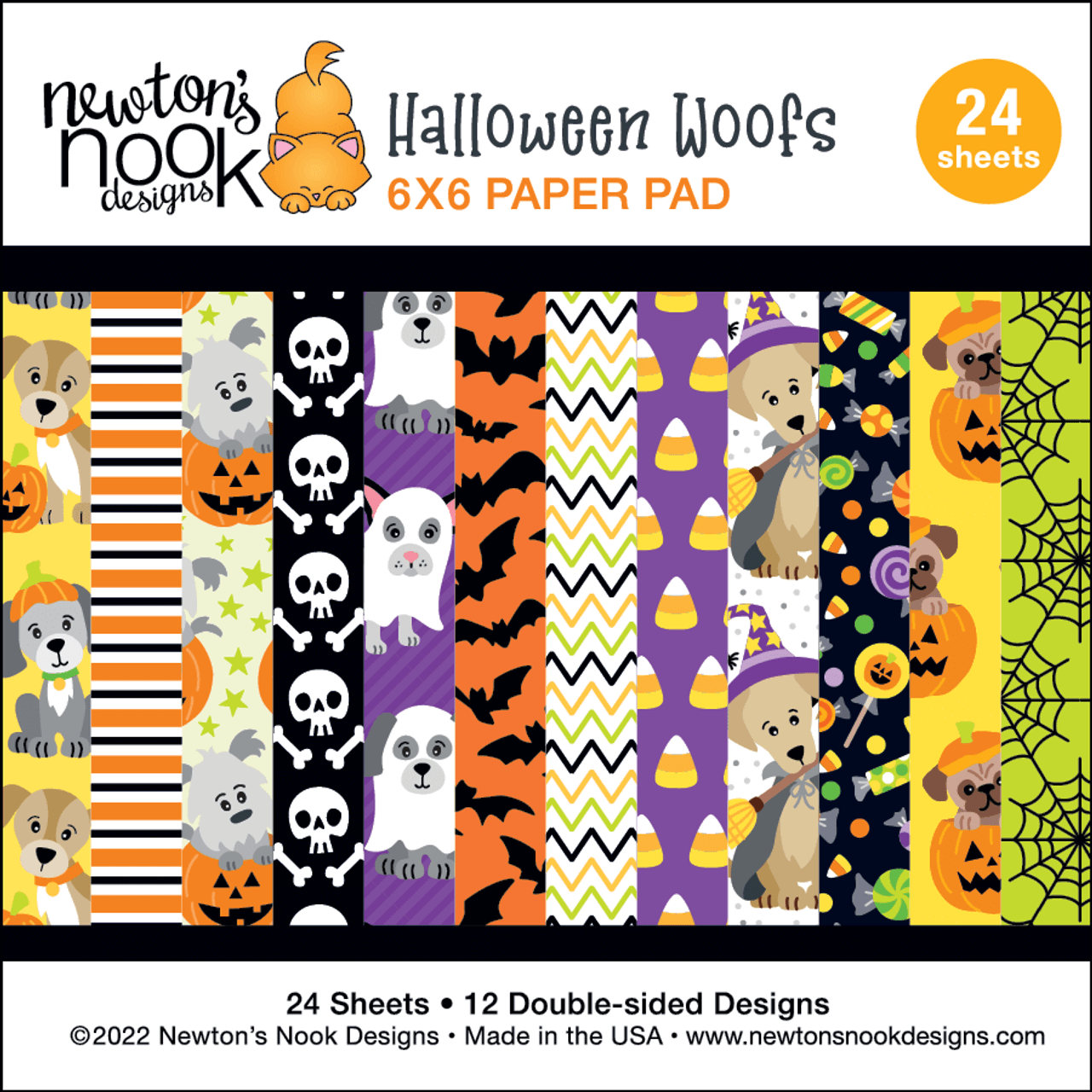 Halloween Woofs Paper Pad - Newton's Nook Designs