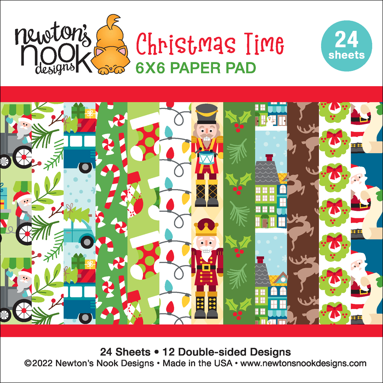 Christmas Time Paper Pad - Newton's Nook Designs