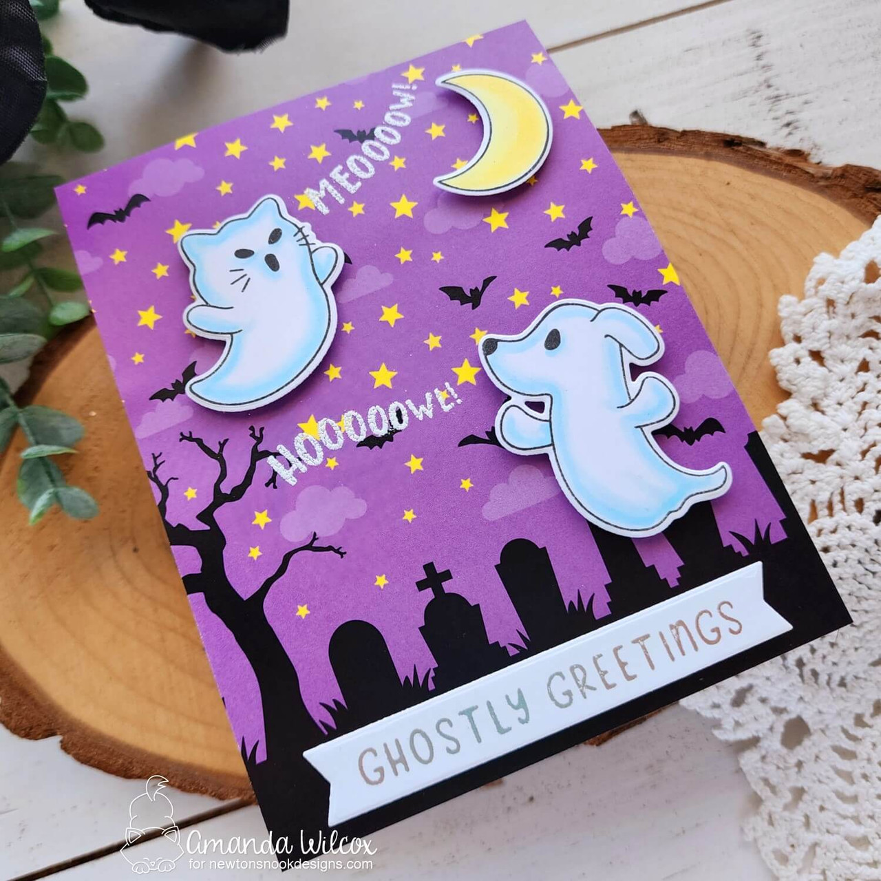 Spooky Sentiments Hot Foil Plates - Newton's Nook Designs