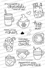 Cup of Cocoa Stamp Set ©2017 Newton's Nook Designs
