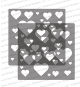 Bokeh Hearts Stencil Set ©2020 Newton's Nook Designs Bokeh Hearts Stencil Set ©2020 Newton's Nook Designs