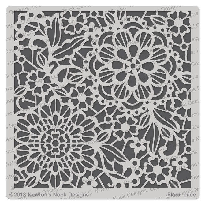 Floral Lace Stencil Newton's Nook Designs
