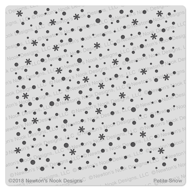 Petite Snow Stencil Newton's Nook Designs
