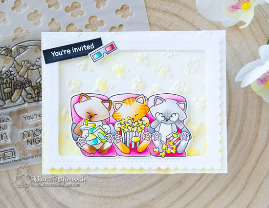 Popcorn Stencil - Newton’s Nook Designs