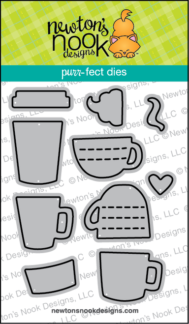 Coffee Silhouettes Die Set ©2023 Newton's Nook Designs