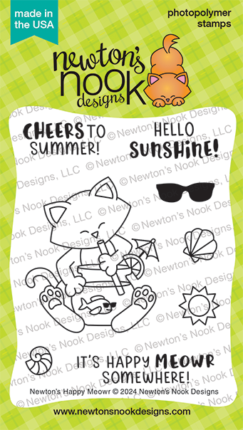Newton's Happy Meowr Stamp Set ©2024 Newton's Nook Designs