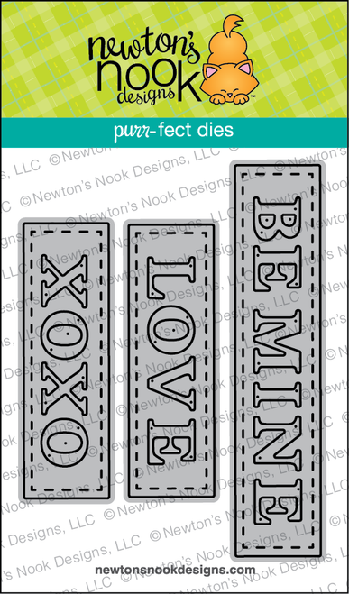 Valentine Word Trio Die Set ©2024 Newton's Nook Designs