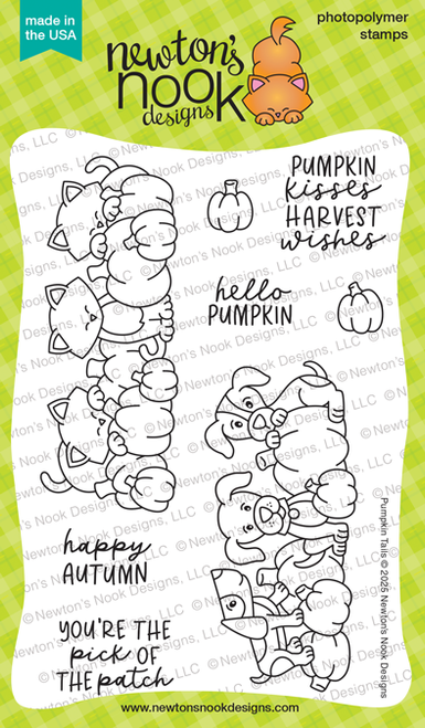 Pumpkin Tails Stamp Set ©2025 Newton's Nook Designs