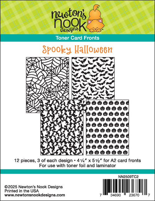 Spooky Halloween Toner Card Fronts ©2025 Newton's Nook Designs Spooky Halloween Toner Card Fronts ©2025 Newton's Nook Designs