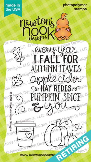 Fall-ing for You Stamp Set ©2016 Newton's Nook Designs