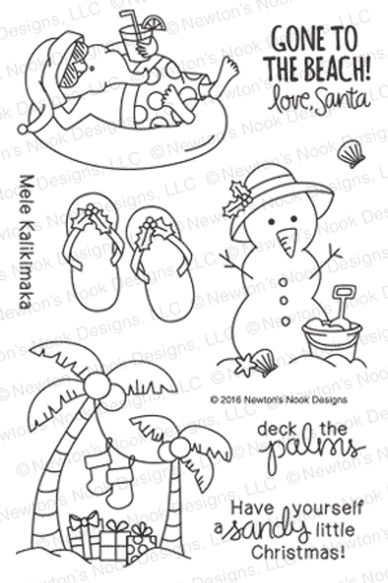 Sun Soaked Christmas Stamp Set ©2016 Newton's Nook Designs
