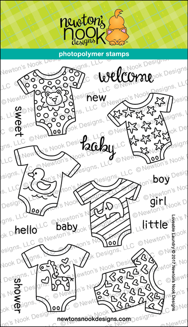 Loveable Laundry Stamp Set ©2017 Newton's Nook Designs