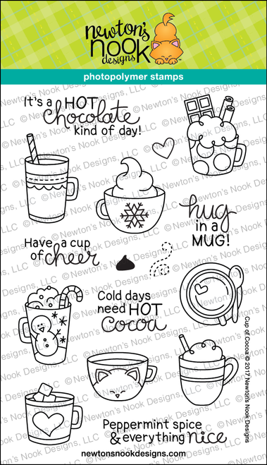 Cup of Cocoa Stamp Set ©2017 Newton's Nook Designs