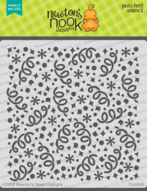 Confetti Stencil ©2018 Newton's Nook Designs
