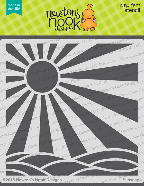 Sunscape Stencil ©2018 Newton's Nook Designs

