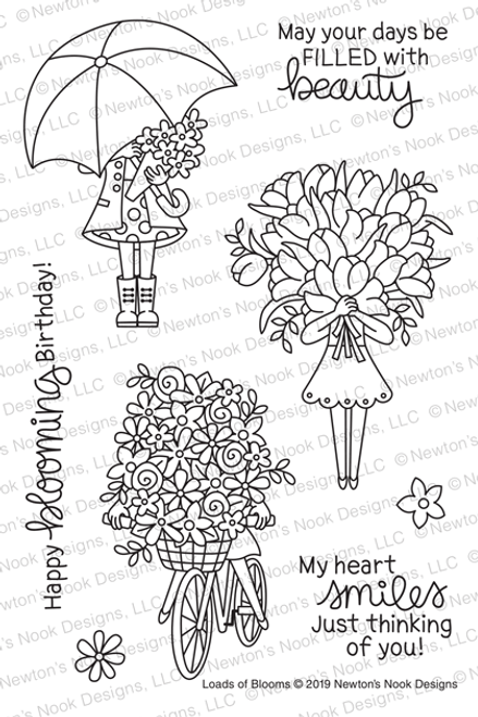 Loads of Blooms Stamp Set ©2019 Newton's Nook Designs