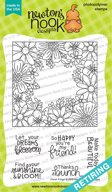 Floral Fringe Stamp Set ©2019 Newton's Nook Designs