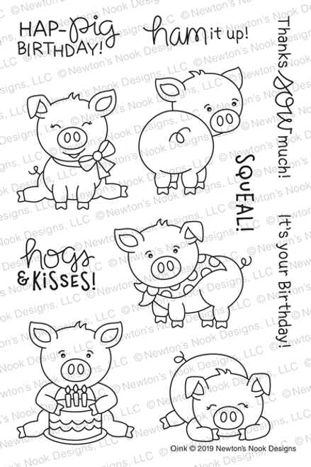 Oink Stamp Set ©2019 Newton's Nook Designs