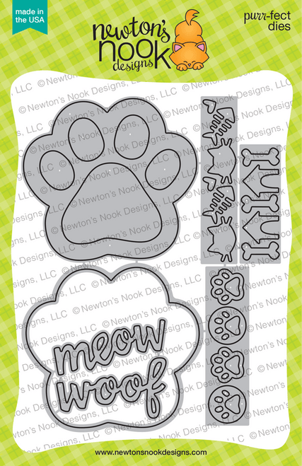 Pawprint Shaker Die Set ©2019 Newton's Nook Designs