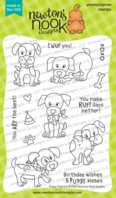 Puppy Playtime Stamp Set ©2020 Newton's Nook Designs