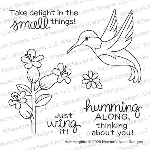 Hummingbird Stamp Set ©2020 Newton's Nook Designs