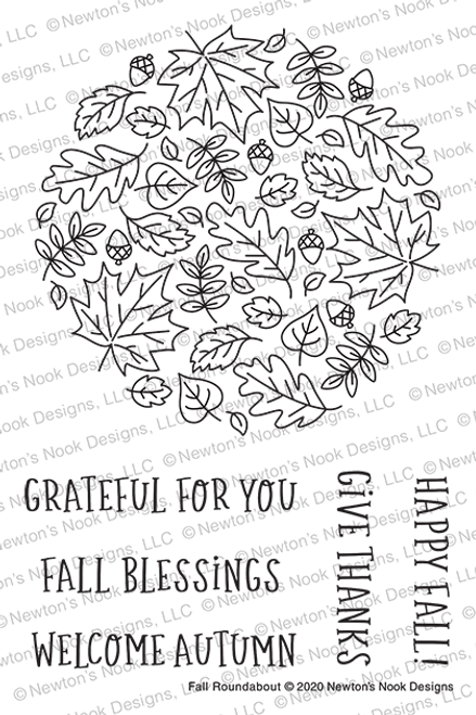 Fall Roundabout Stamp Set ©2020 Newton's Nook Designs